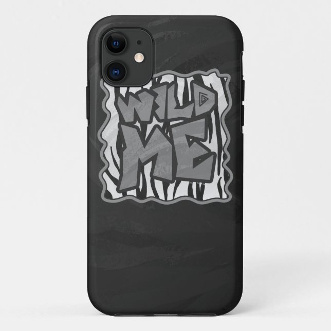 Wild Me Tiger Black and White Print Case-Mate iPhone Hülle (Rückseite)