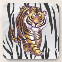 Wild Me Tiger Black and White Print