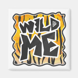 Wild Me Tiger Orange und Black Magnet