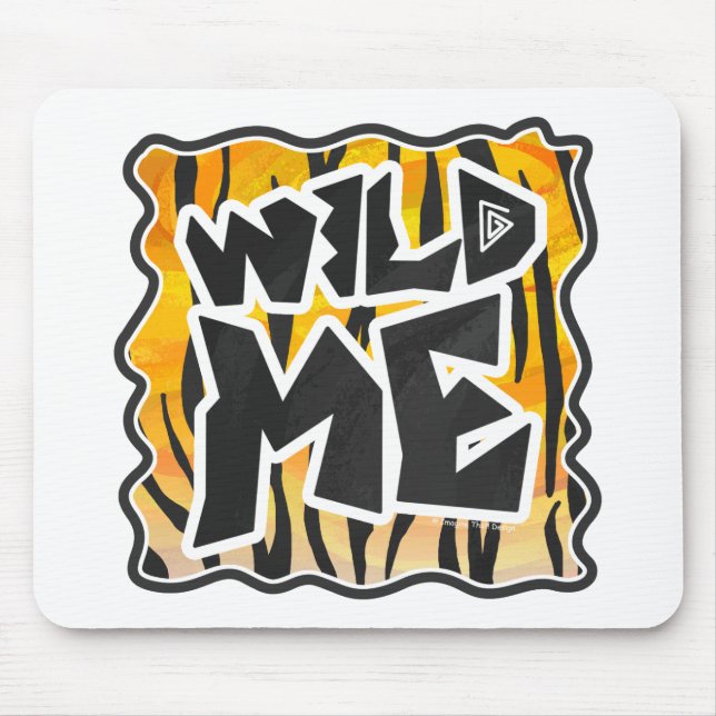 Wild Me Tiger Orange und Black Mousepad (Vorne)