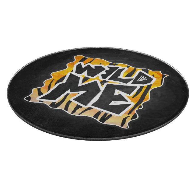 Wild Me Tiger Orange und Black Schneidebrett (Ecke)