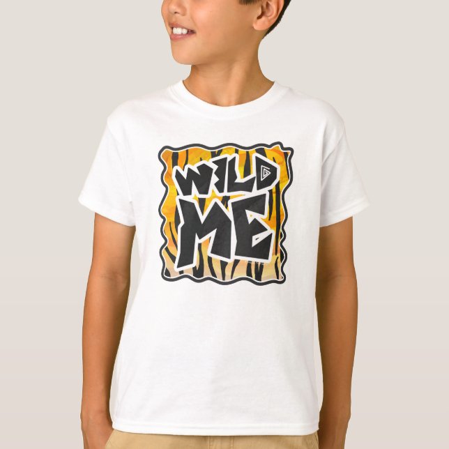 Wild Me Tiger Orange und Black T-Shirt (Vorderseite)