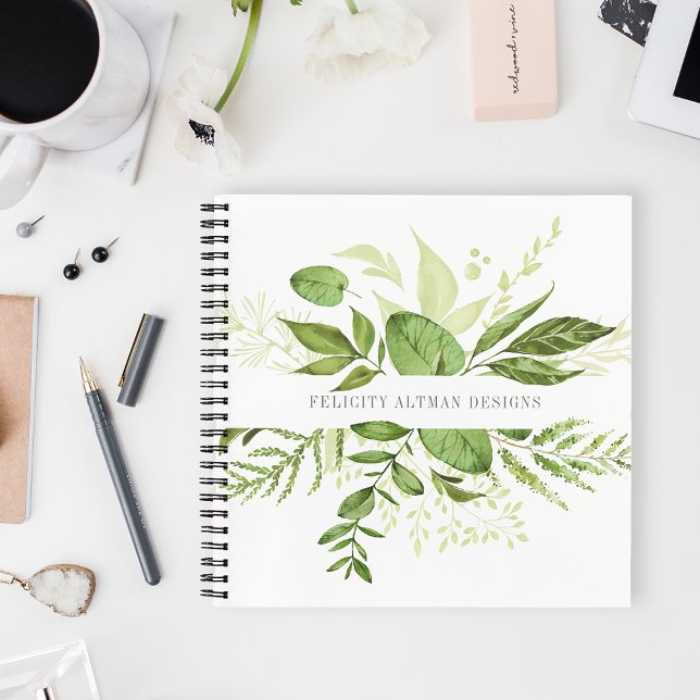 Wild Meadow | Botanisch Personalisiert Notizbuch (Von Creator hochgeladen)