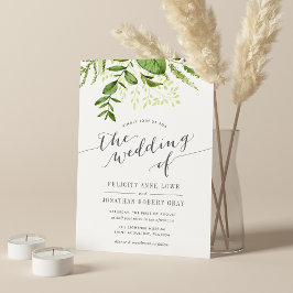 Wild Meadow Botanische Hochzeitseinladung Einladung