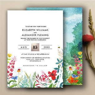 Wild Meadow   Einladungen für Hochzeiten im Sommer