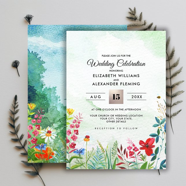 Wild Meadow | Einladungen für Hochzeiten im Sommer (Von Creator hochgeladen)