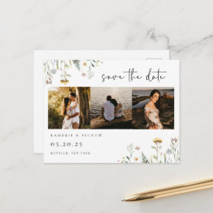 Wild Meadow Foto Save the Date Postkarte
