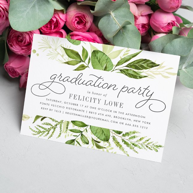 Wild Meadow Graduation Party Einladung (Von Creator hochgeladen)