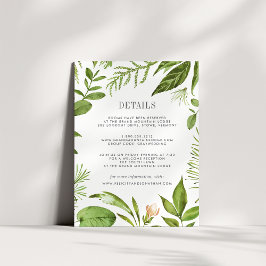 Wild Meadow Guest Information Card Begleitkarte
