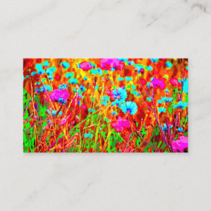 Wild Meadow in Bloom Pop Art Begleitkarte