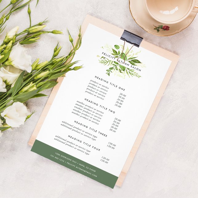 Wild Meadow Pricing & Services Flyer (Von Creator hochgeladen)