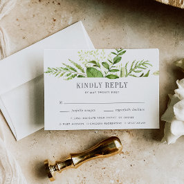 Wild Meadow RSVP-Karte mit Entree Choice RSVP Karte