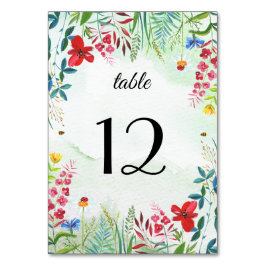 Wild Meadow | Wildblumen Hochzeiten Tischnummern
