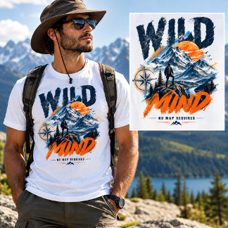WILD MIND – Abenteuer-T-Shirt ohne Karte T-Shirt