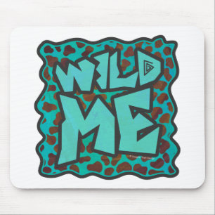 Wild mir Dalmatiner Brown und Aquamarines Design Mousepad