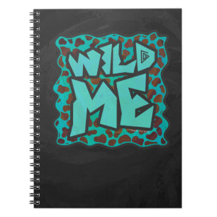 Wild mir Dalmatiner Brown und Aquamarines Design Notizblock