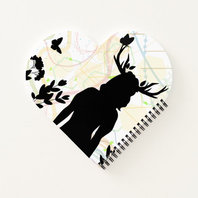 Wild mit der Natur Notizbuch (Rückseite)