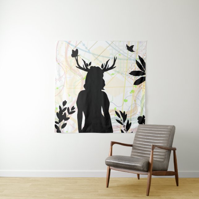 Wild mit der Natur Wandteppich (Beispiel)