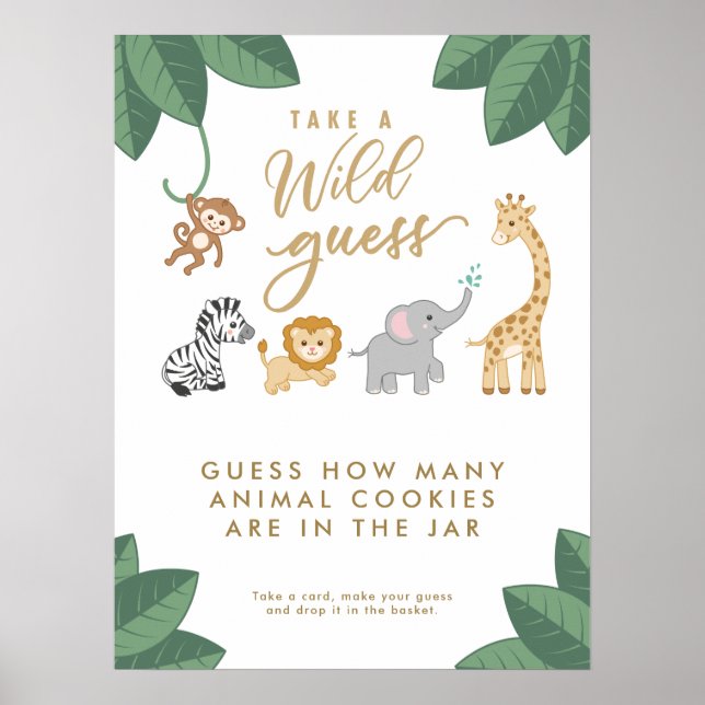 WILD mit spannenden Safari Guessing Game Poster (Vorne)