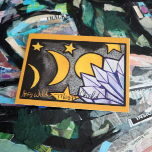 Wild MoonChild Moon Phases Postkarte