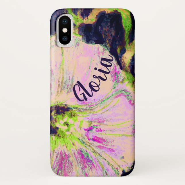 Wild Morning Glory von Alexandra Cook iPhone Case (Rückseite)