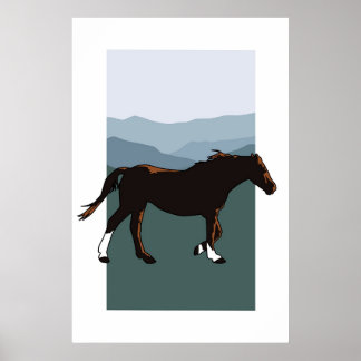 Wild Mountain Mare Poster