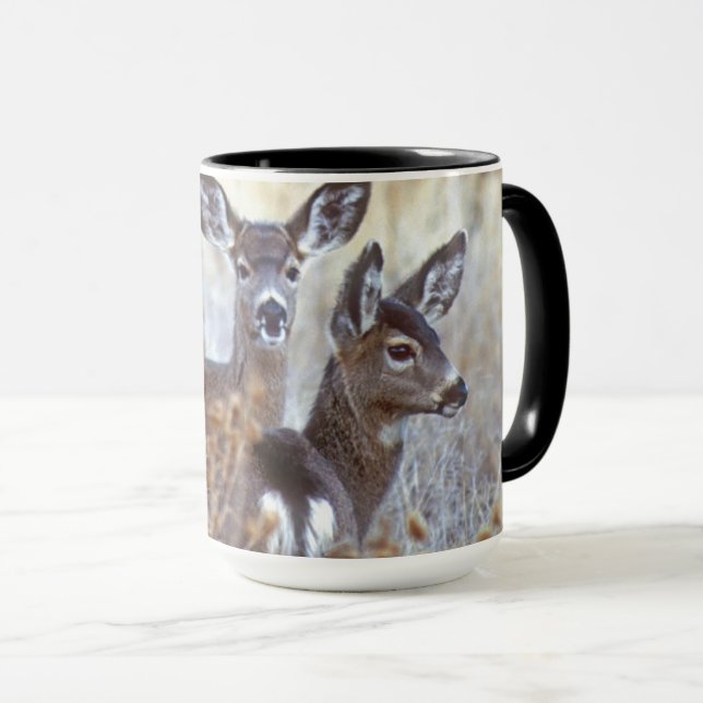 Wild Mule Deer Pair | Kalifornien Tasse (VorderseiteRechts)