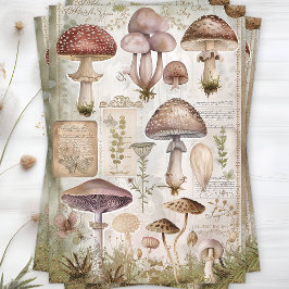 WILD MUSHROOMS DECOUPAGE TISSUPAPIER SEIDENPAPIER