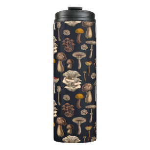 Wild Mushrooms on Grafit Thermosbecher