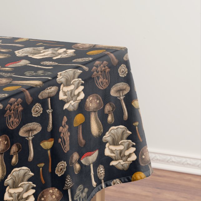Wild Mushrooms on Grafit Tischdecke (Beispiel)