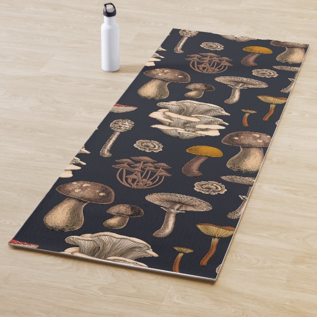 Wild Mushrooms on Grafit Yogamatte (Beispiel)
