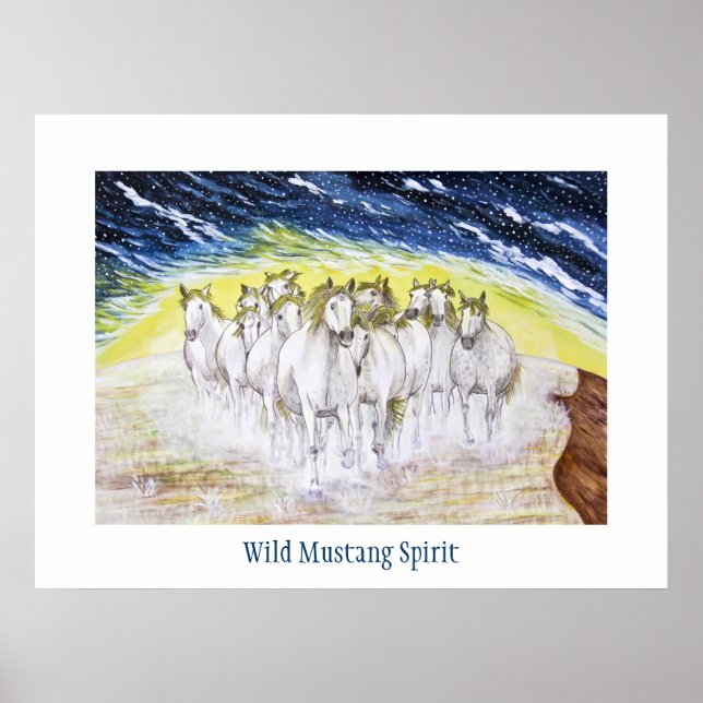 Wild Mustang Spirit Poster (Vorne)