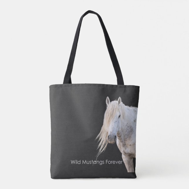 Wild Mustangs Forever Tote Bag (Rückseite)