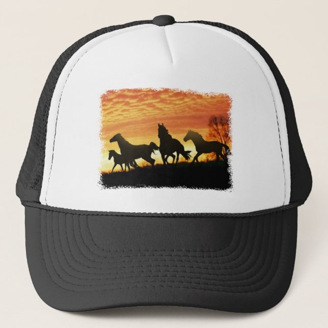 Wild Mustangs Truckerkappe (Vorderseite)