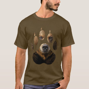 Wild Nature Bären Paw Print T-Shirt