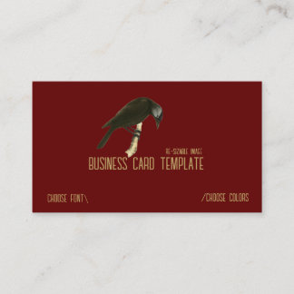Wild Nature BlackBirds Raven Business Card Visitenkarte