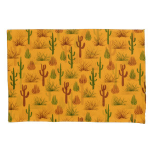 Wild Nature Cactus Bushes Pattern Kissenbezug