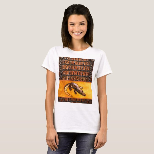 WILD NATURE - CROCODILE-DILE-DILE Design Collectio T-Shirt (Vorne ganz)