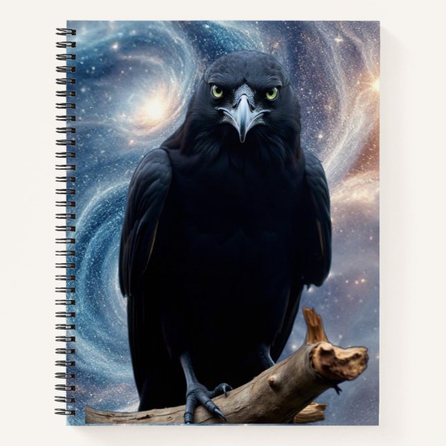 Wild Nature Crow-Raven Notizbuch (Vorderseite)