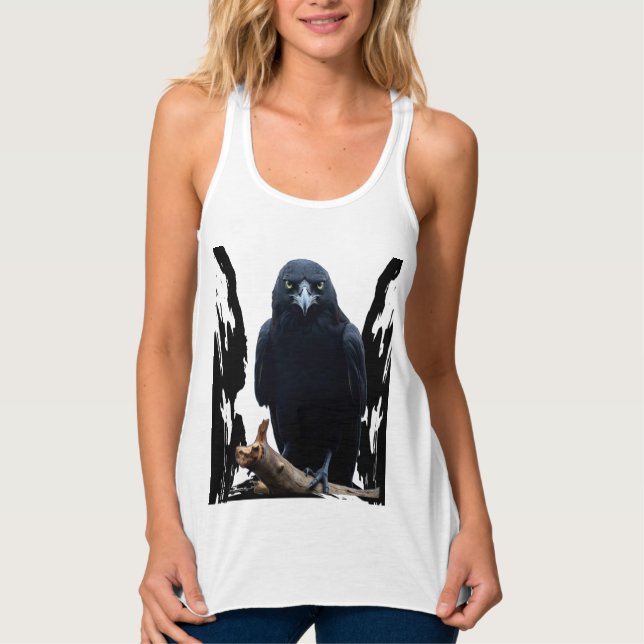 Wild Nature Crow-Raven-Shirt Tank Top (Vorderseite)