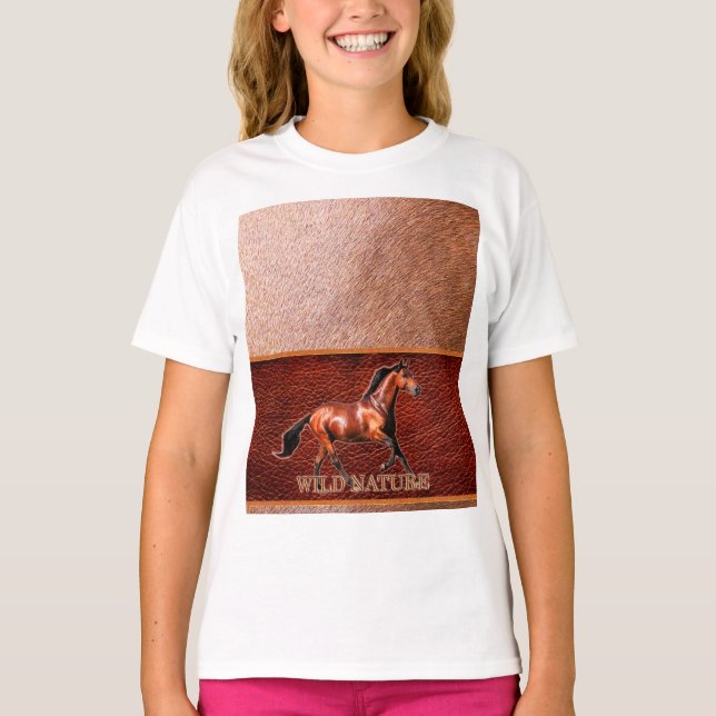 WILD NATURE - HORSE Design Collection T-Shirt (Vorderseite)