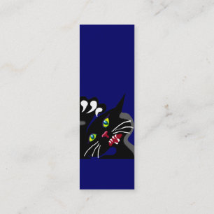 Wild Ninja Cat Mini Visitenkarte