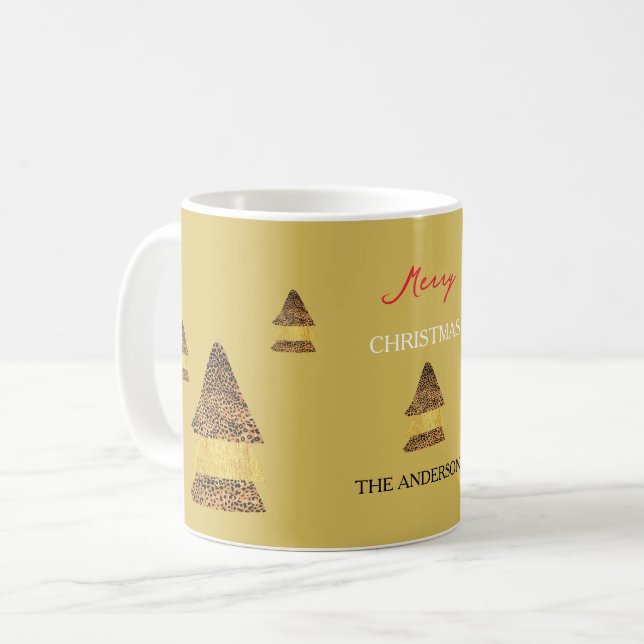 Wild Noel Pattern Kaffeetasse (Vorderseite Links)