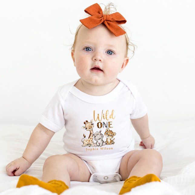 Wild One 1. Geburtstag Baby Bodysuit Strampler (Von Creator hochgeladen)