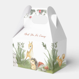Wild One 1. Geburtstag Brown Baby Deer & Friends Geschenkschachtel