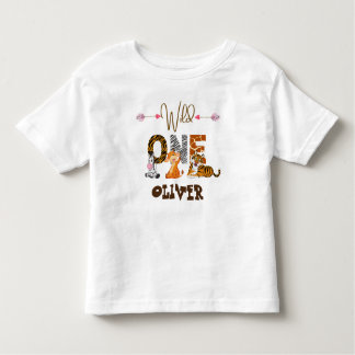 Wild One 1. Geburtstag Jungle Baby Kleinkind T-shirt