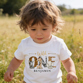 Wild One 1. Geburtstag Jungle Baby T - Shirt