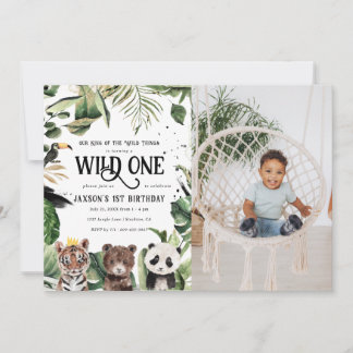 Wild One 1. Geburtstag | King of Things Crown Einladung