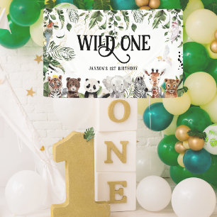 Wild One 1. Geburtstag   König der Dinge Willkomme Banner
