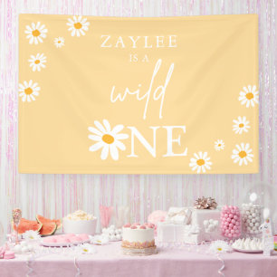 Wild One 1. Geburtstag Party Boho Daisy Willkommen Banner